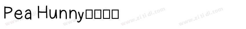 Pea Hunny字体转换